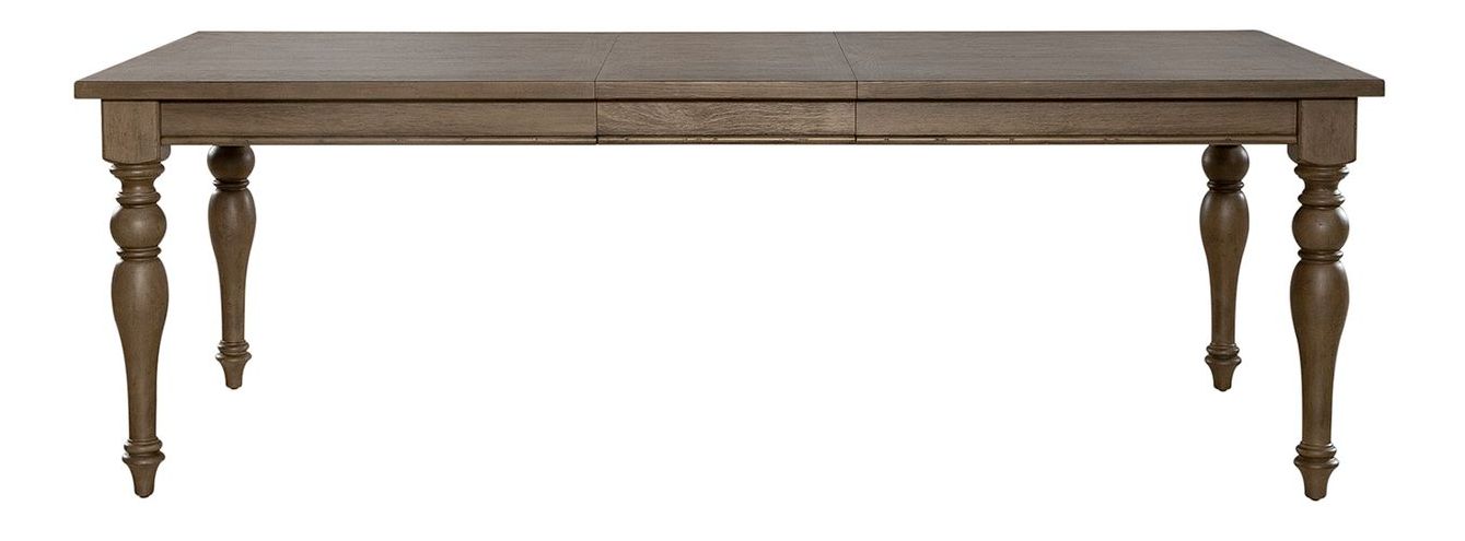 Americana Farmhouse Rectangular Wood Extendable Dining Table