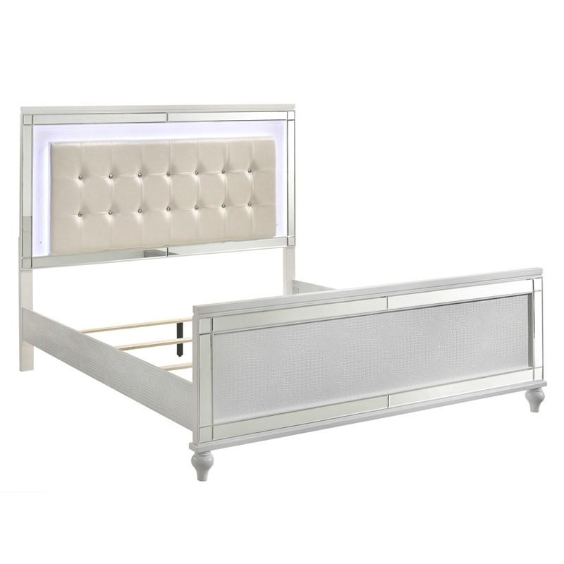 SM Valentino Tufted LED Panel Bedroom Set