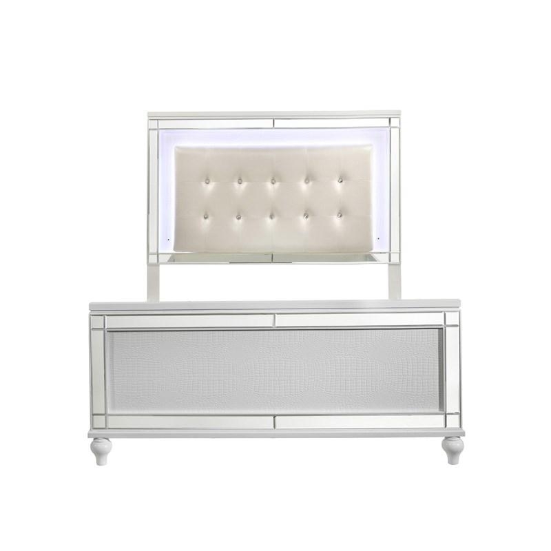 SM Valentino Tufted LED Panel Bedroom Set