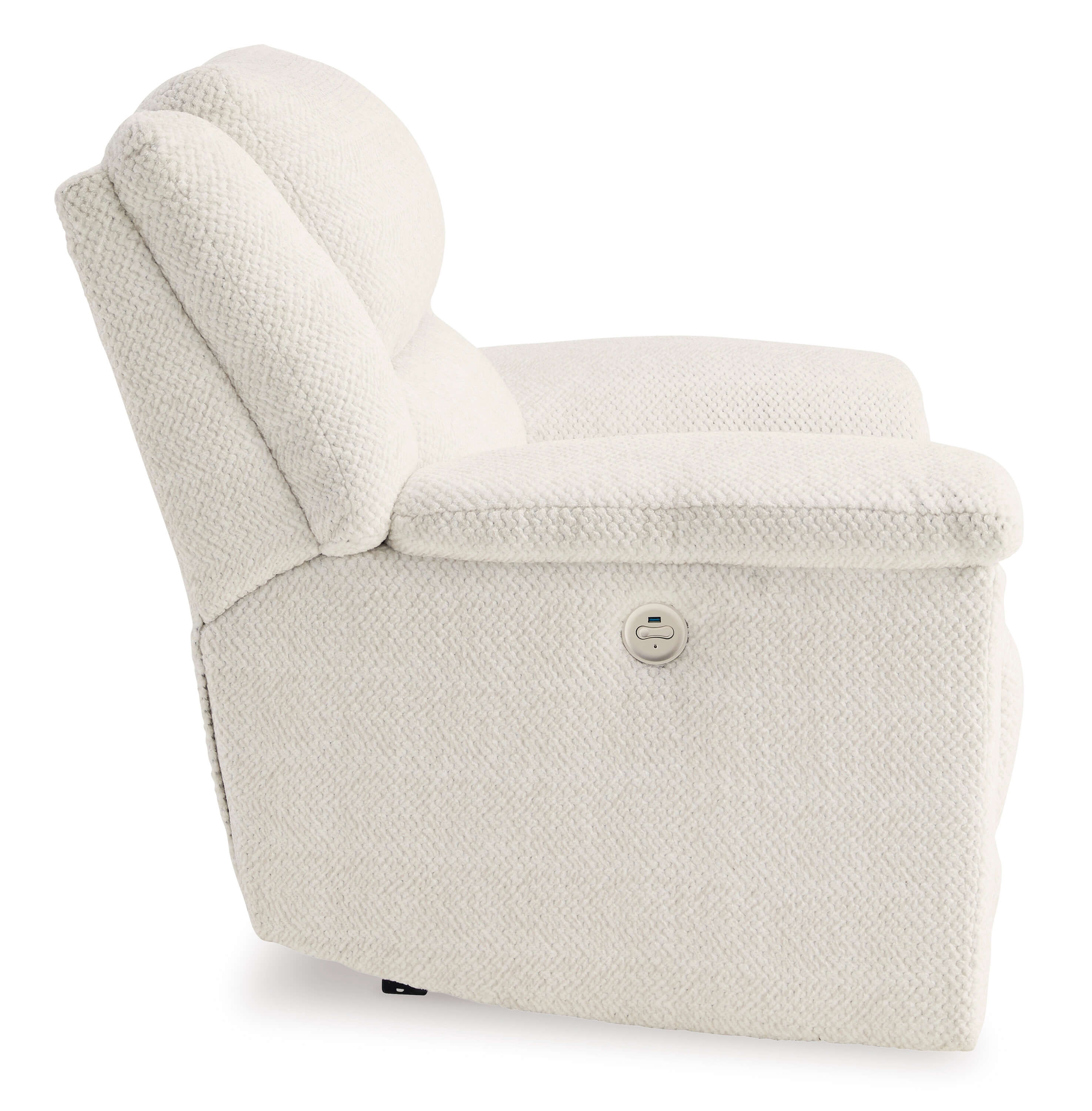 Ashley Keensburg Linen Oversized Recliner Chair USB Port Side
