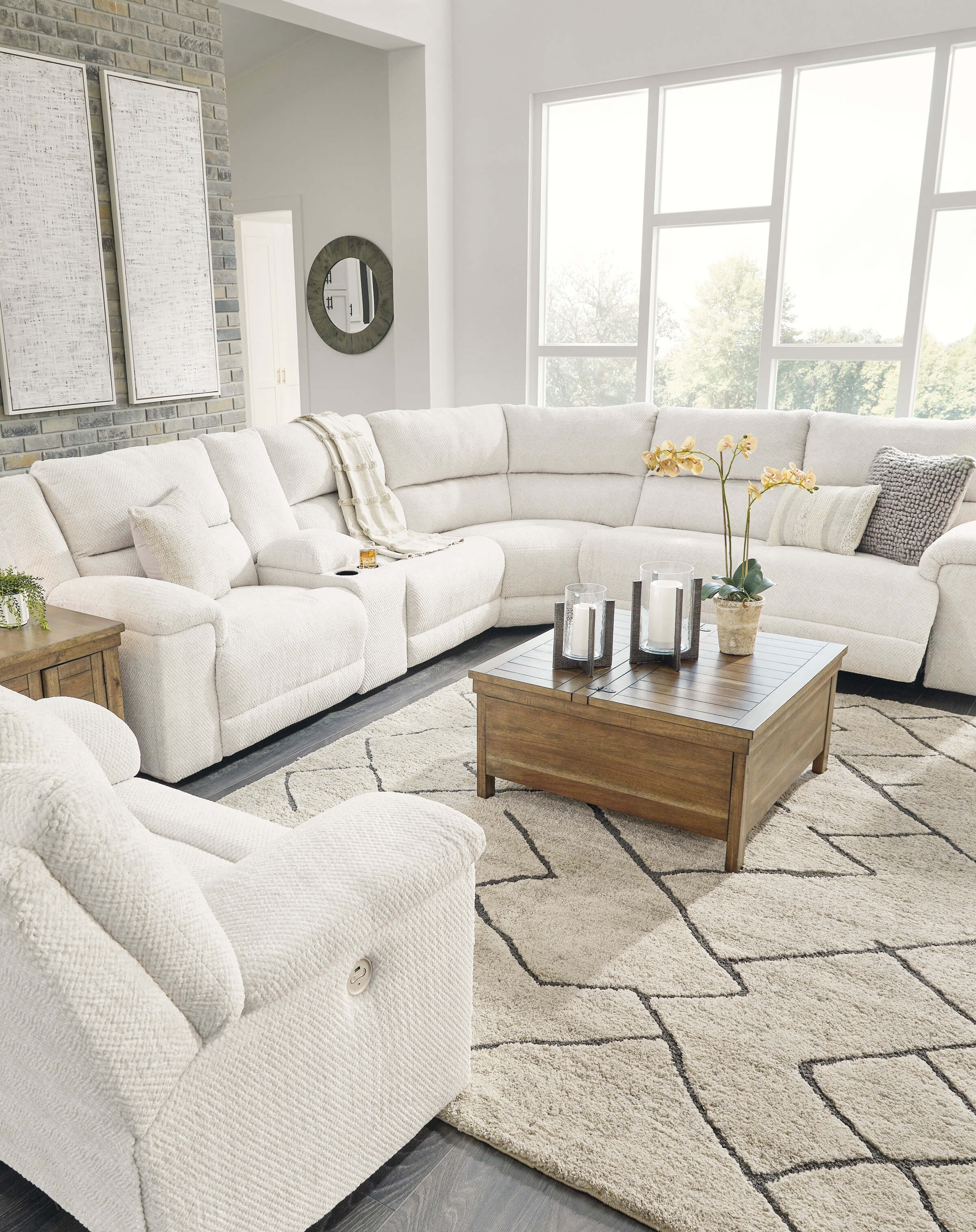 Keensburg Linen Living Room Set by Ashley Furniture 