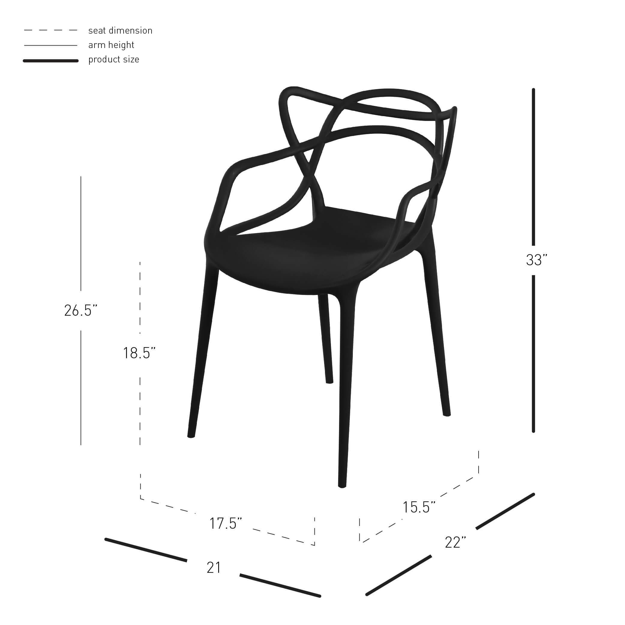 Russell Molded PP Arm Chair