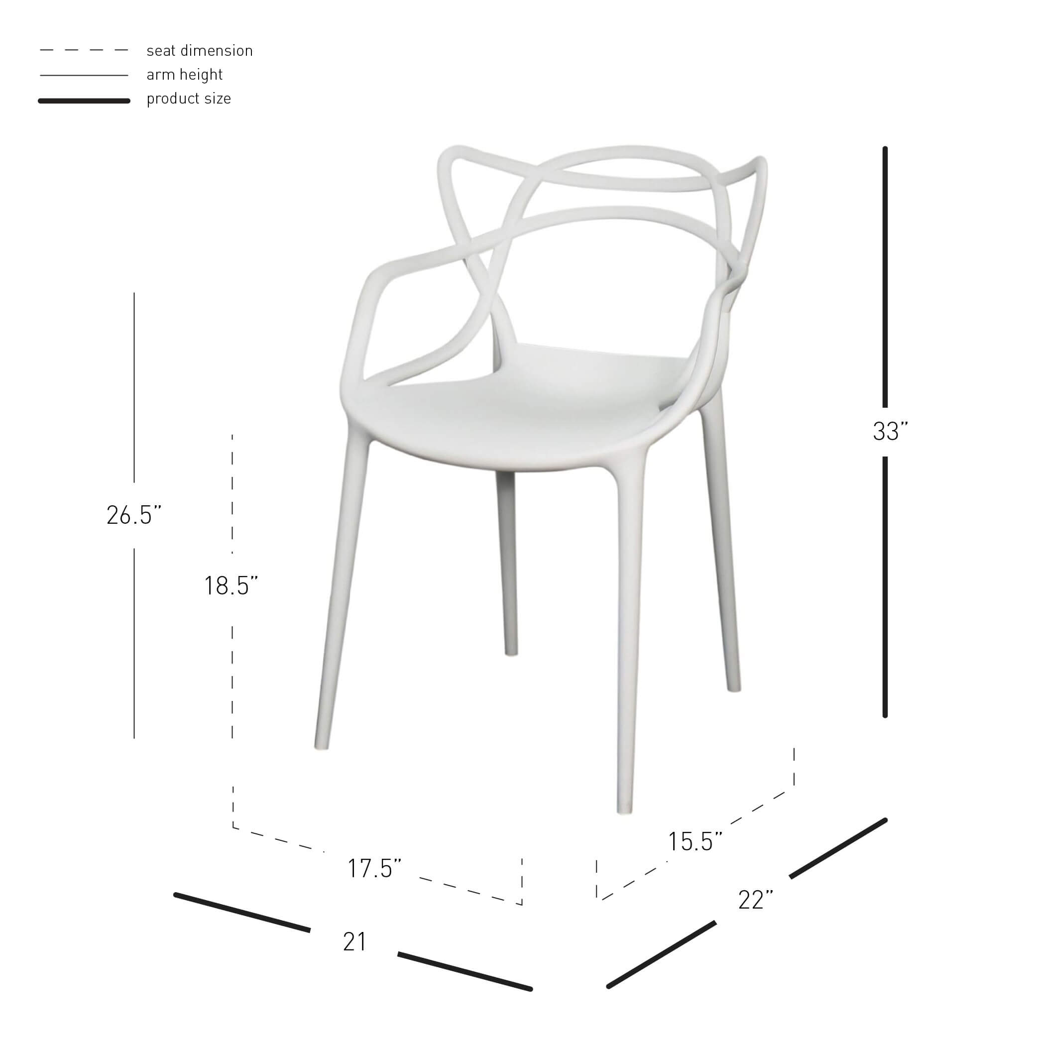 Russell Molded PP Arm Chair