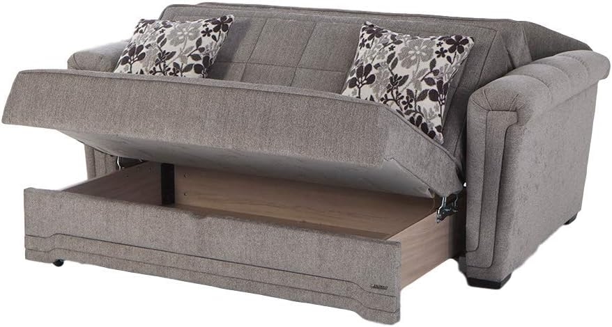 Victoria Fabric Pull Out Storage Sleeper Loveseat