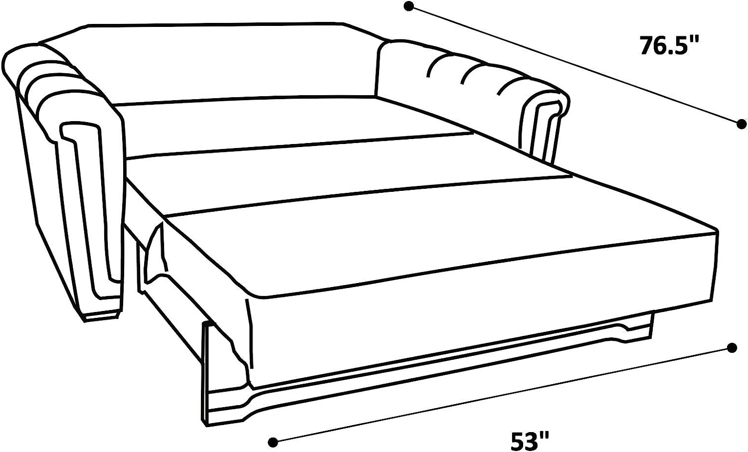 Victoria Fabric Pull Out Storage Sleeper Loveseat