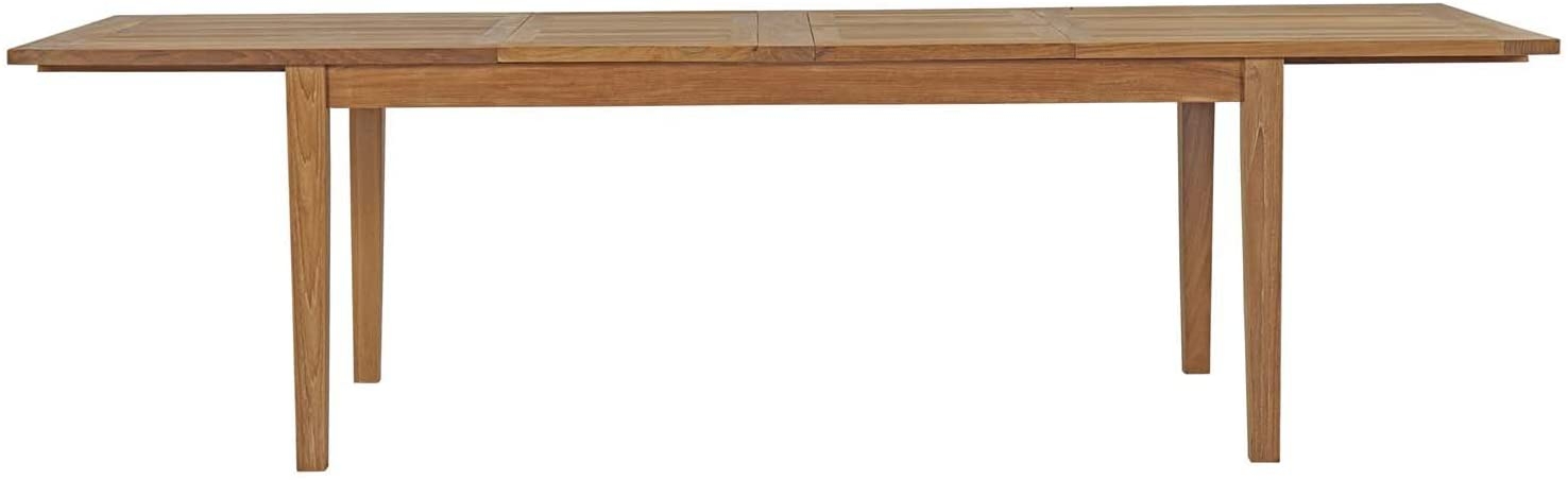 Marina Extendable Outdoor Patio Teak Dining Table