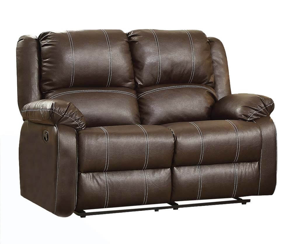 Zuriel Motion Leatherette Loveseat