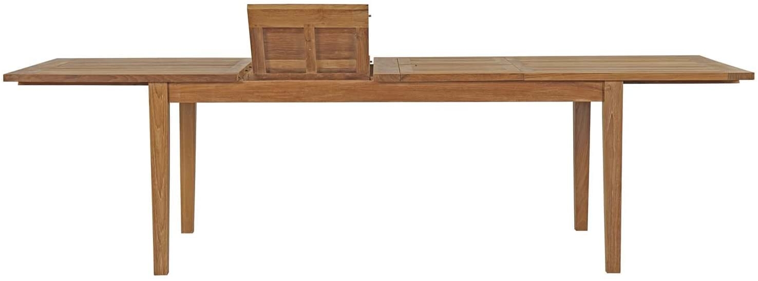 Marina Extendable Outdoor Patio Teak Dining Table