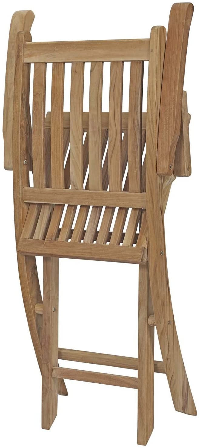 Marina Outdoor Patio Teak Folding Arm Chair