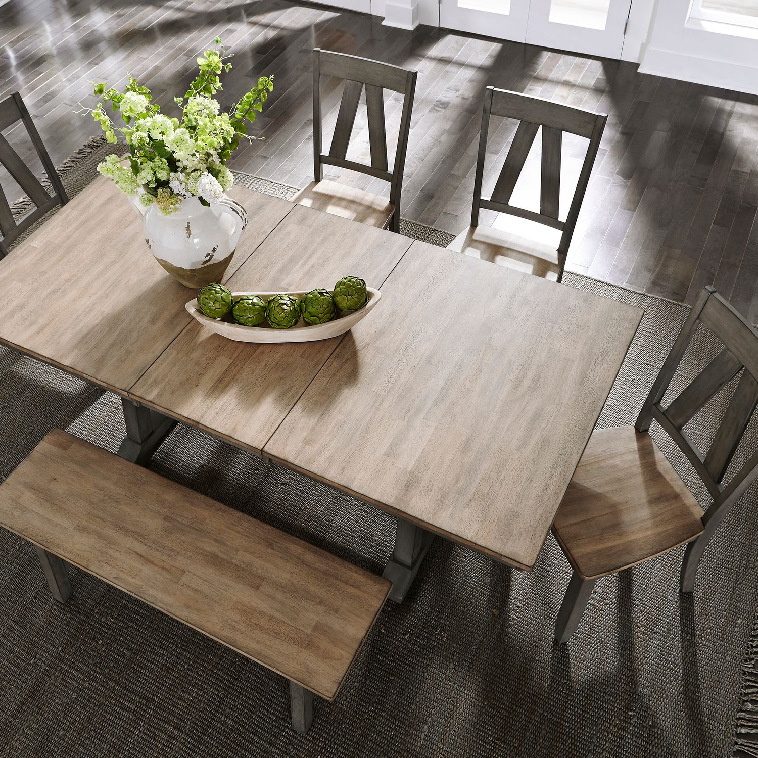 Lindsey Farm Extendable Farmhouse Dining Set | Liberty