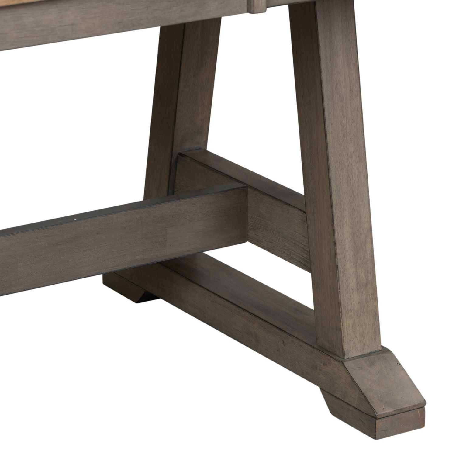 Lindsey Farm Rectangular Wood Extendable Trestle Dining Table