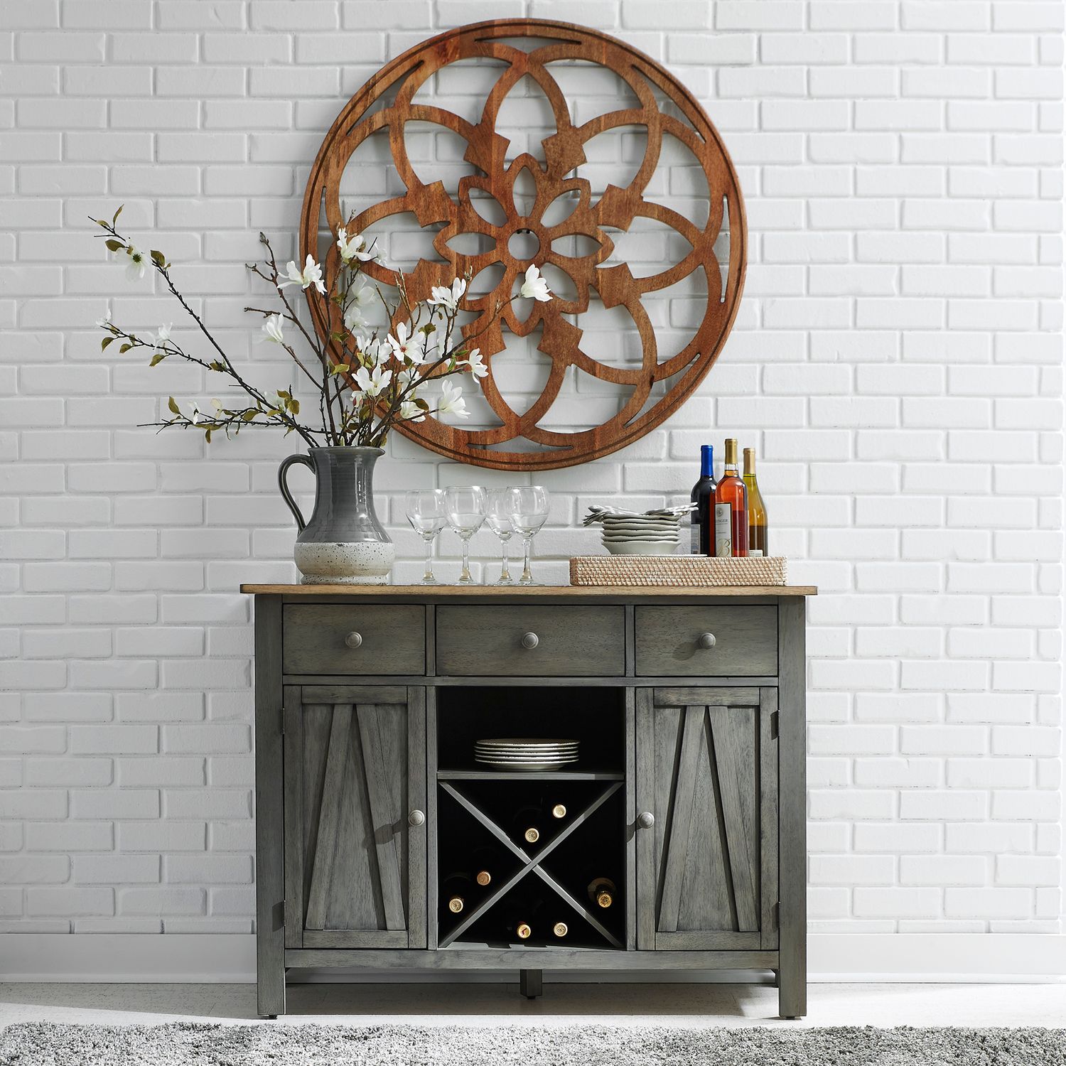 Lindsey Farm Extendable Farmhouse Dining Set | Liberty