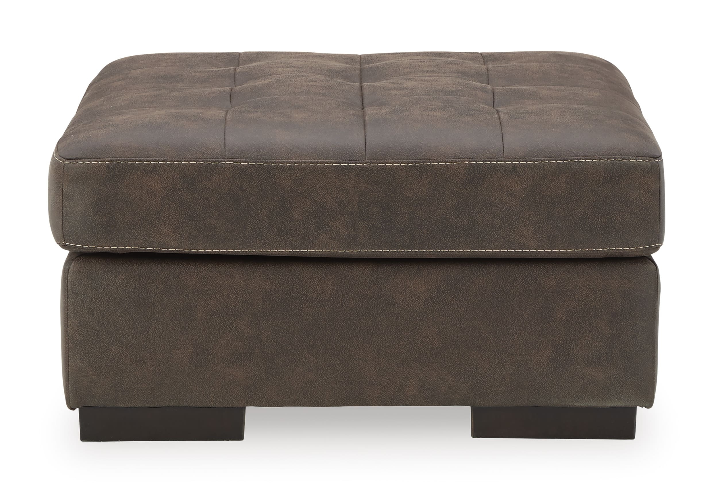 Maderla Faux Leather Oversized Accent Ottoman