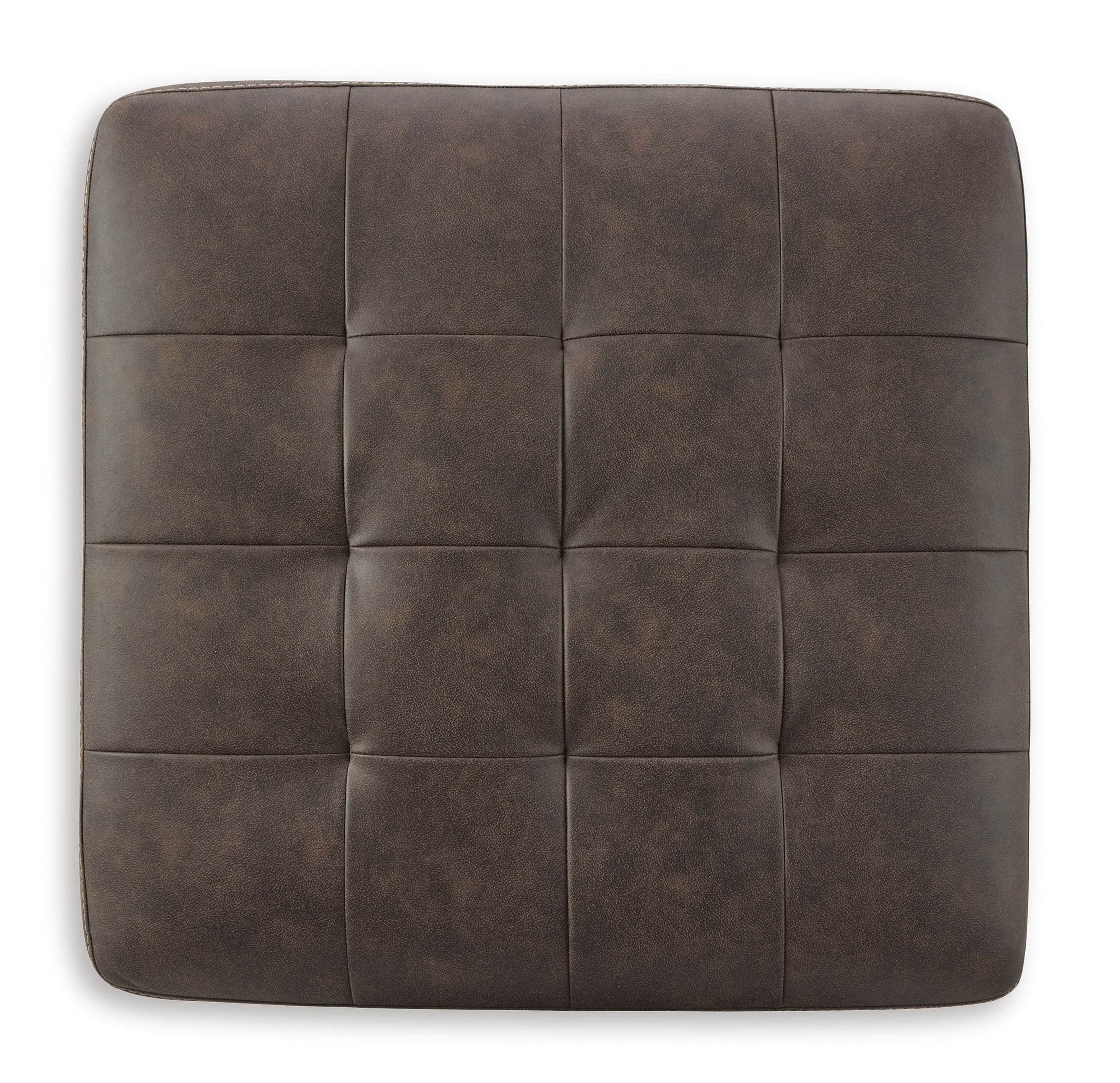 Maderla Faux Leather Oversized Accent Ottoman