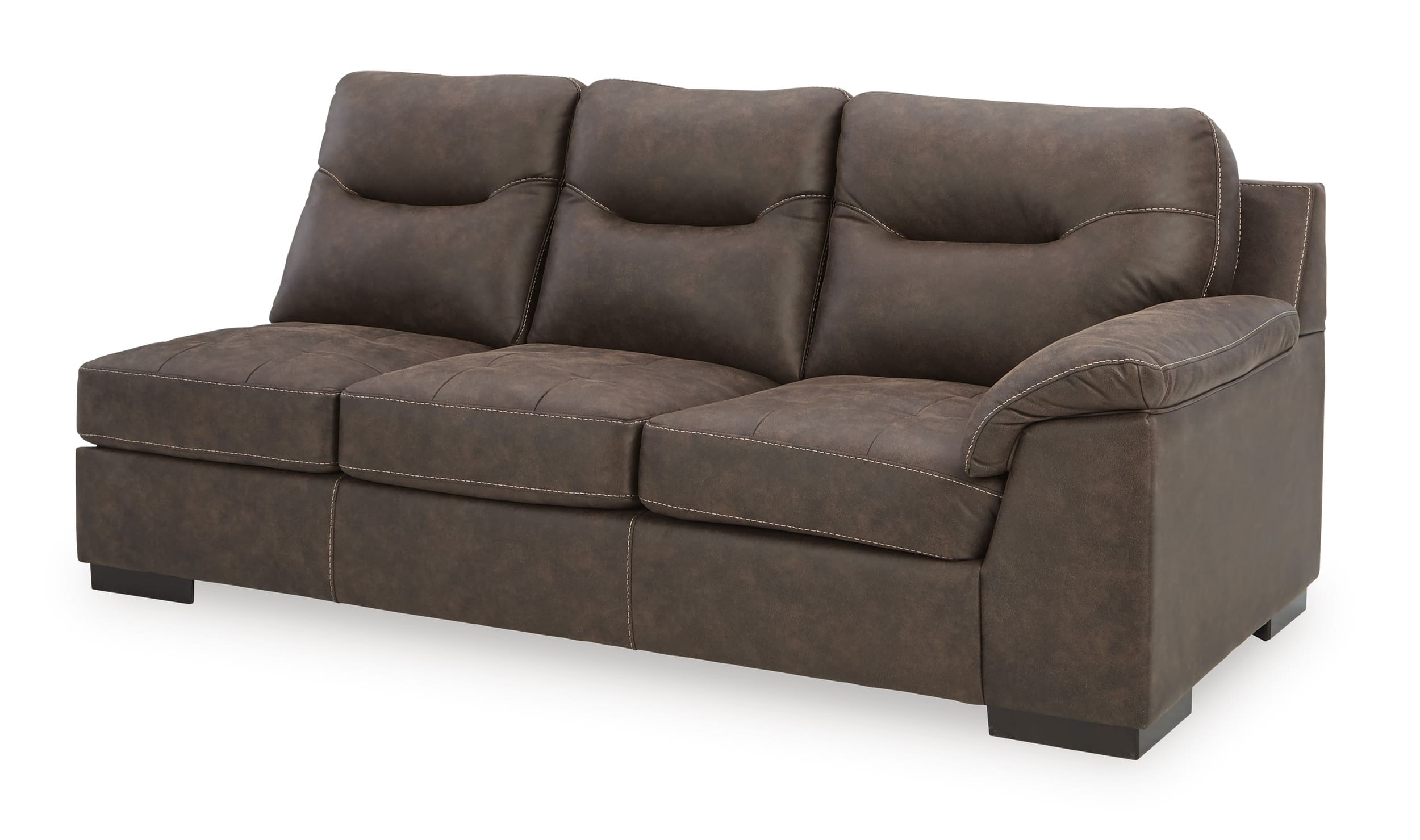 Maderla 2-Piece Faux Leather L-Shaped Sectional Sofa w/Left Arm Chaise Facing