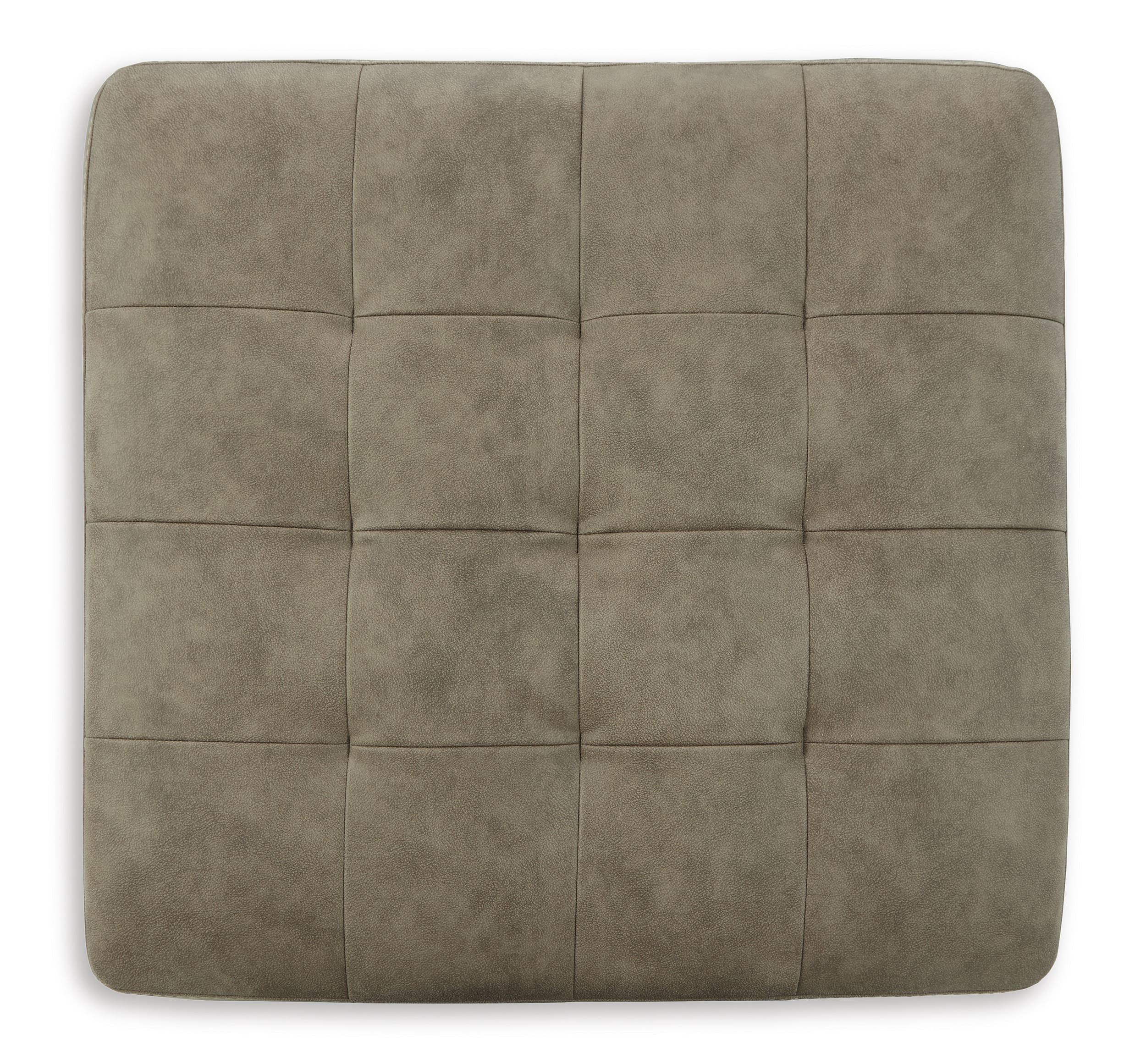 Maderla Faux Leather Oversized Accent Ottoman