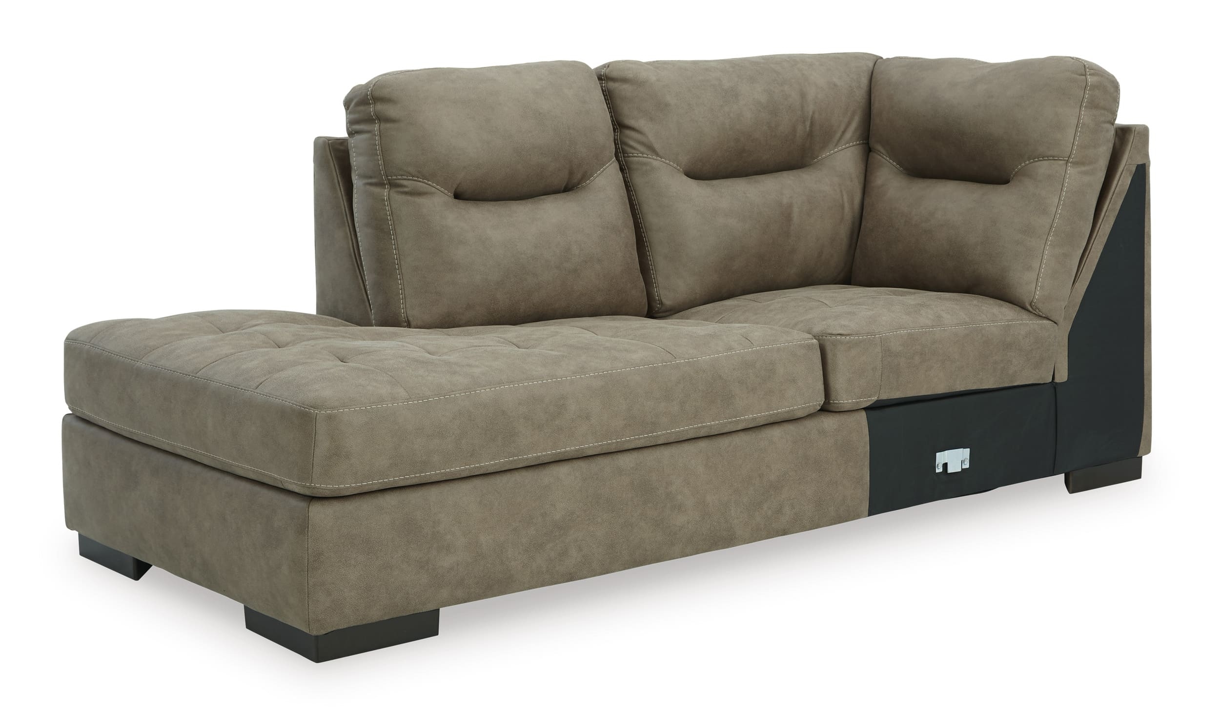 Maderla 2-Piece Faux Leather L-Shaped Sectional Sofa w/Left Arm Chaise Facing