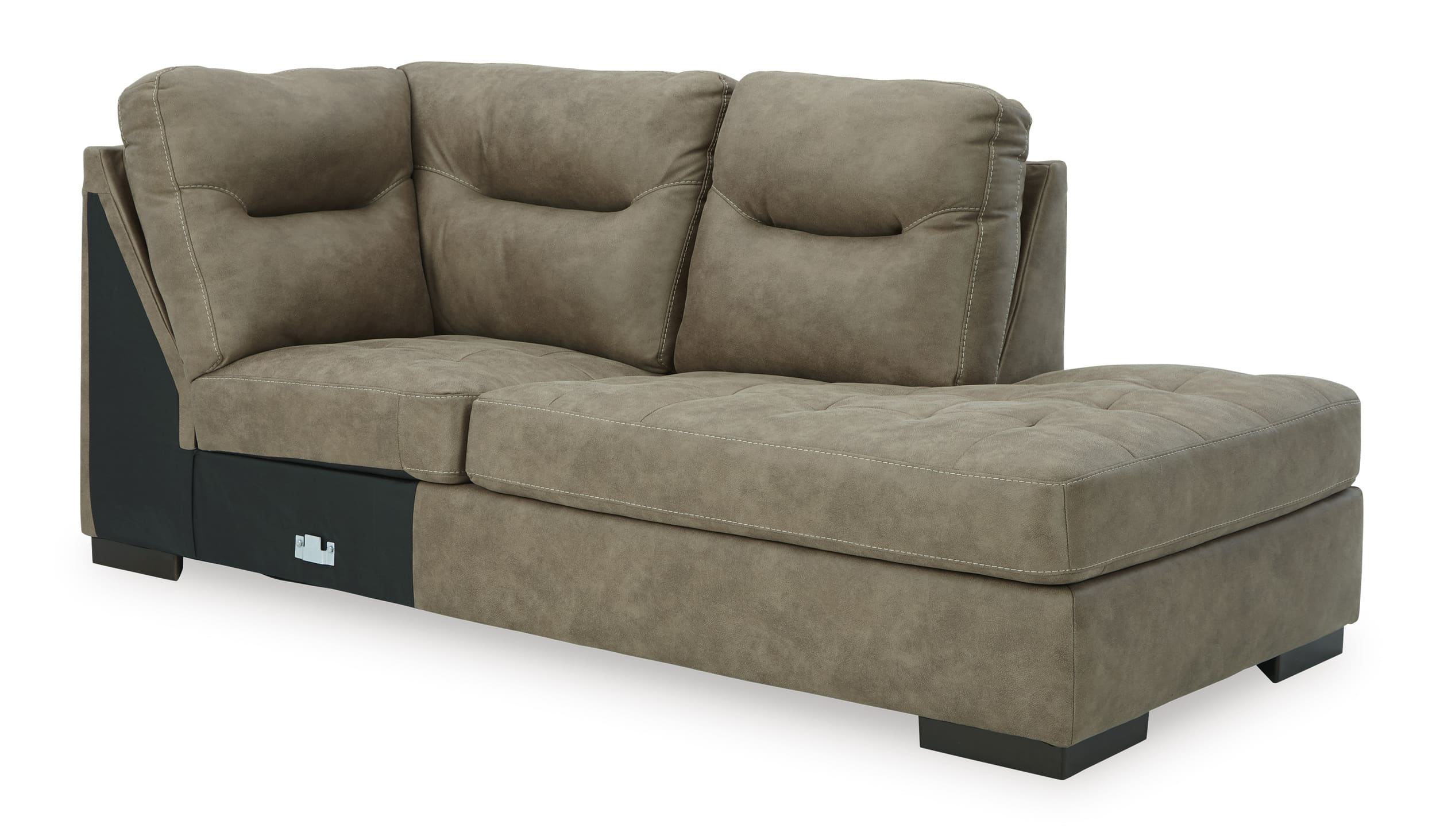 Maderla 2-Piece Faux Leather L-Shaped Sectional Sofa w/Right Arm Chaise Facing