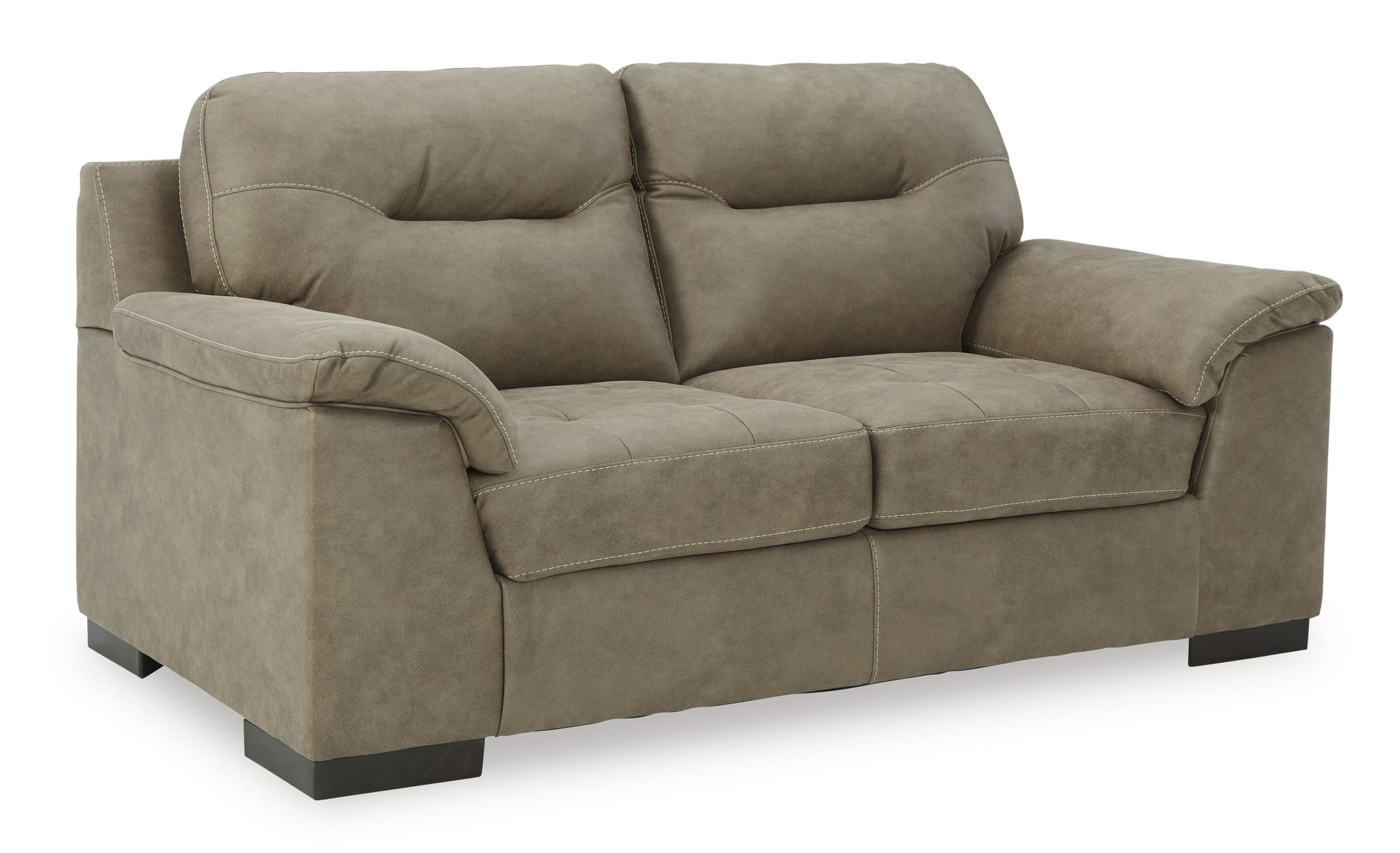 Ashley Maderla Faux Pebble Leather Loveseat