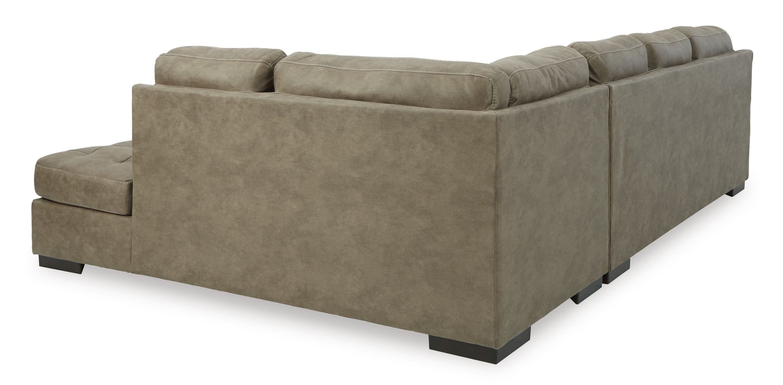 Maderla 2-Piece Faux Leather L-Shaped Sectional Sofa w/Right Arm Chaise Facing