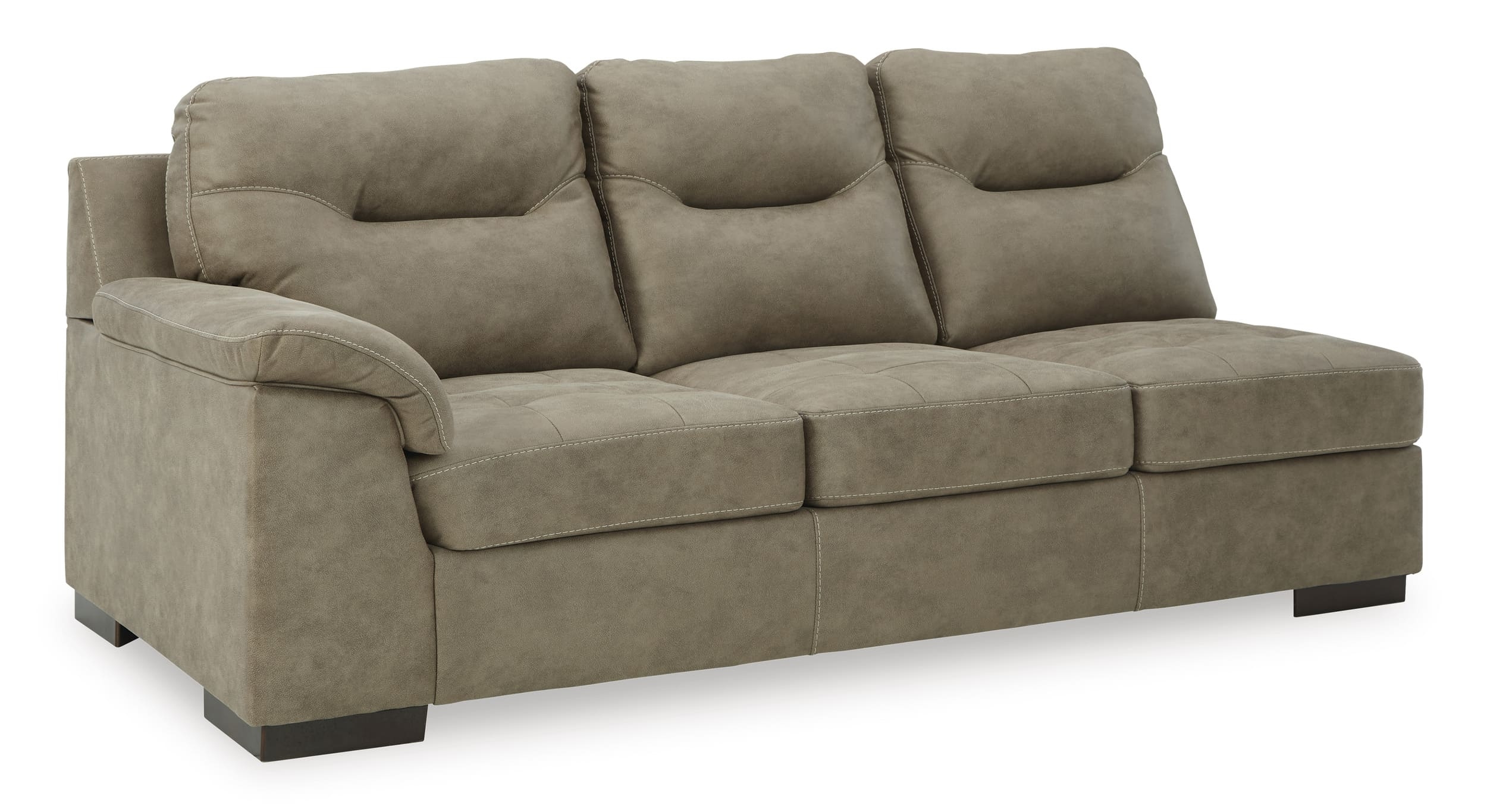 Maderla 2-Piece Faux Leather L-Shaped Sectional Sofa w/Right Arm Chaise Facing