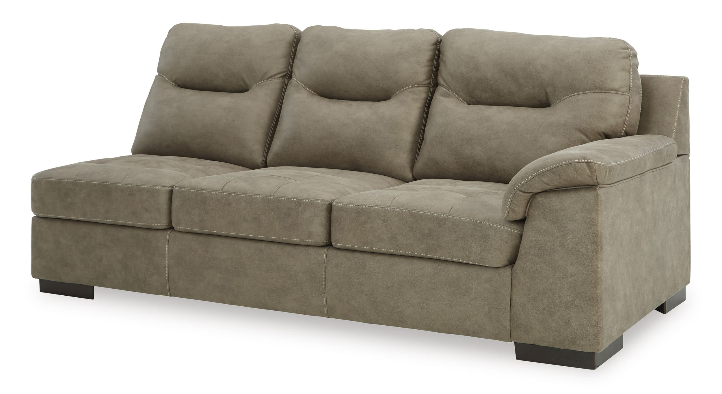 Maderla 2-Piece Faux Leather L-Shaped Sectional Sofa w/Left Arm Chaise Facing