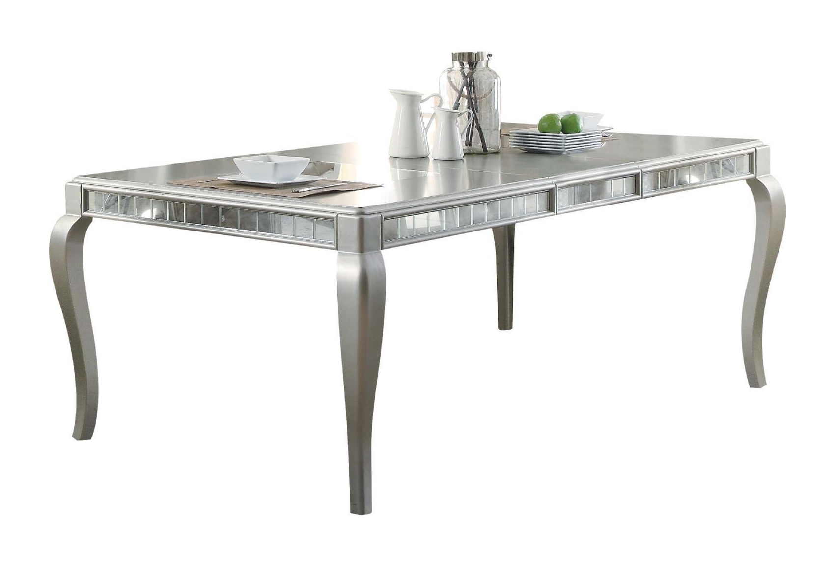 Francesca Wood/Wood Veneer Extendable Rectangular Dining Set