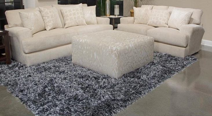 SM Lamar Fabric Chenille Ottoman