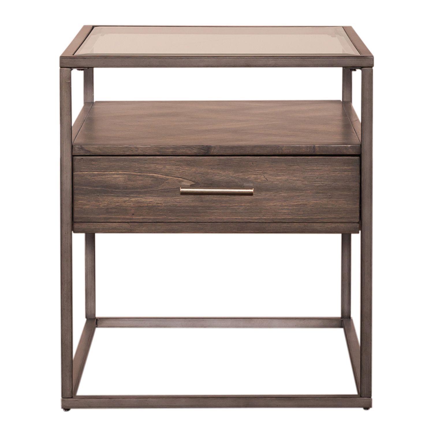 Jamestown 3-Piece Glass & Wood Cocktail Table Set
