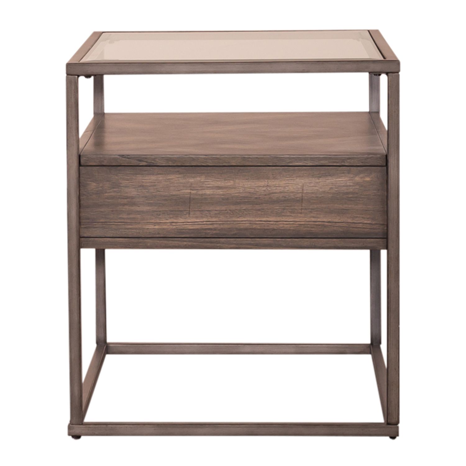 Jamestown 3-Piece Glass & Wood Cocktail Table Set