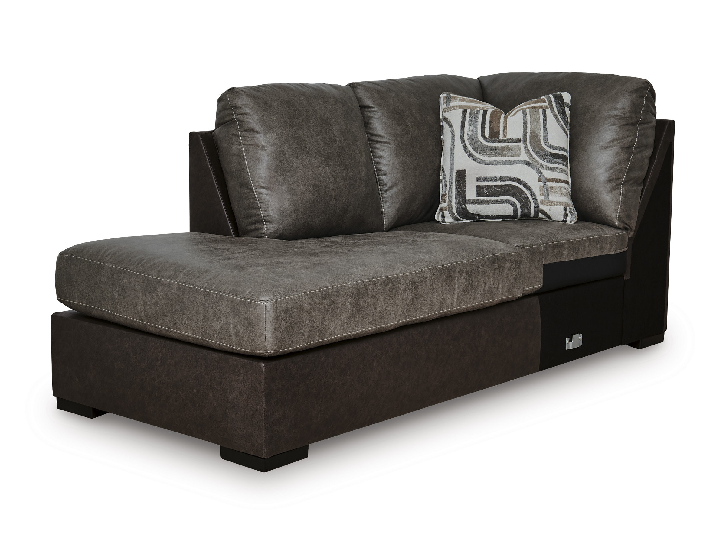 Castille Way U-Shaped Faux Leather 2-Piece Sectional with LAF Corner Chaise