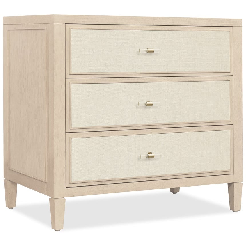 Melange Oak Veneer/Fabric Panel Bed