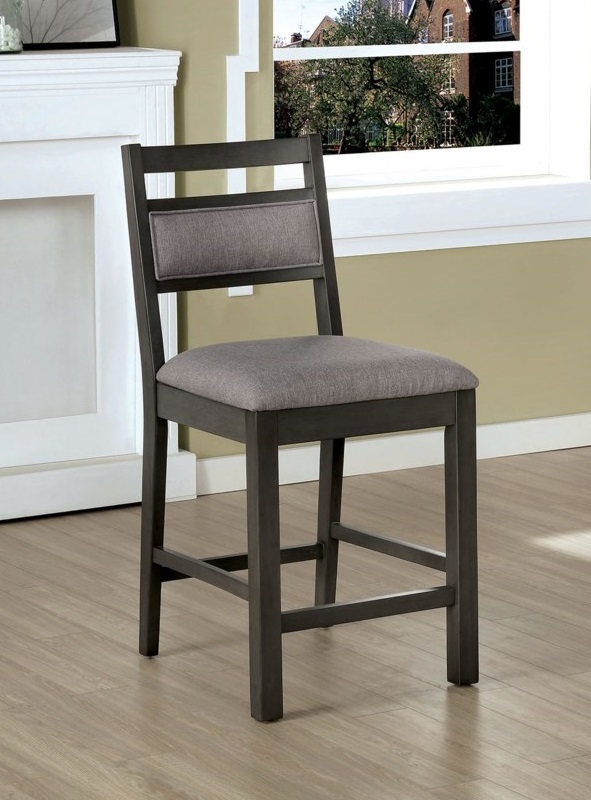 Vicky Wood Storage Counter Height Dining Set w/Wine Rack