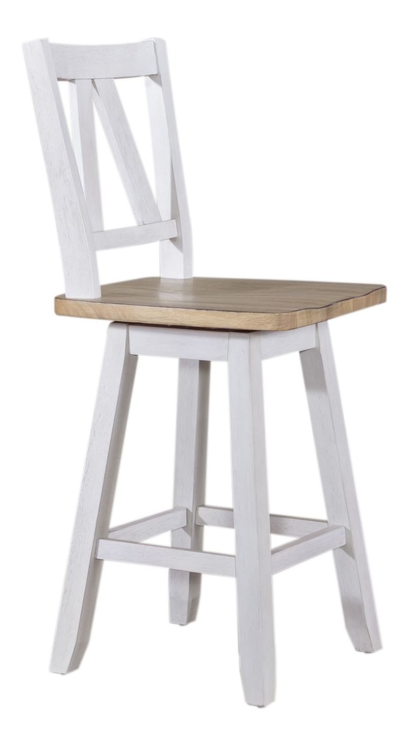 Lindsey Farm Extendable Kitchen Island Set | Weathered White