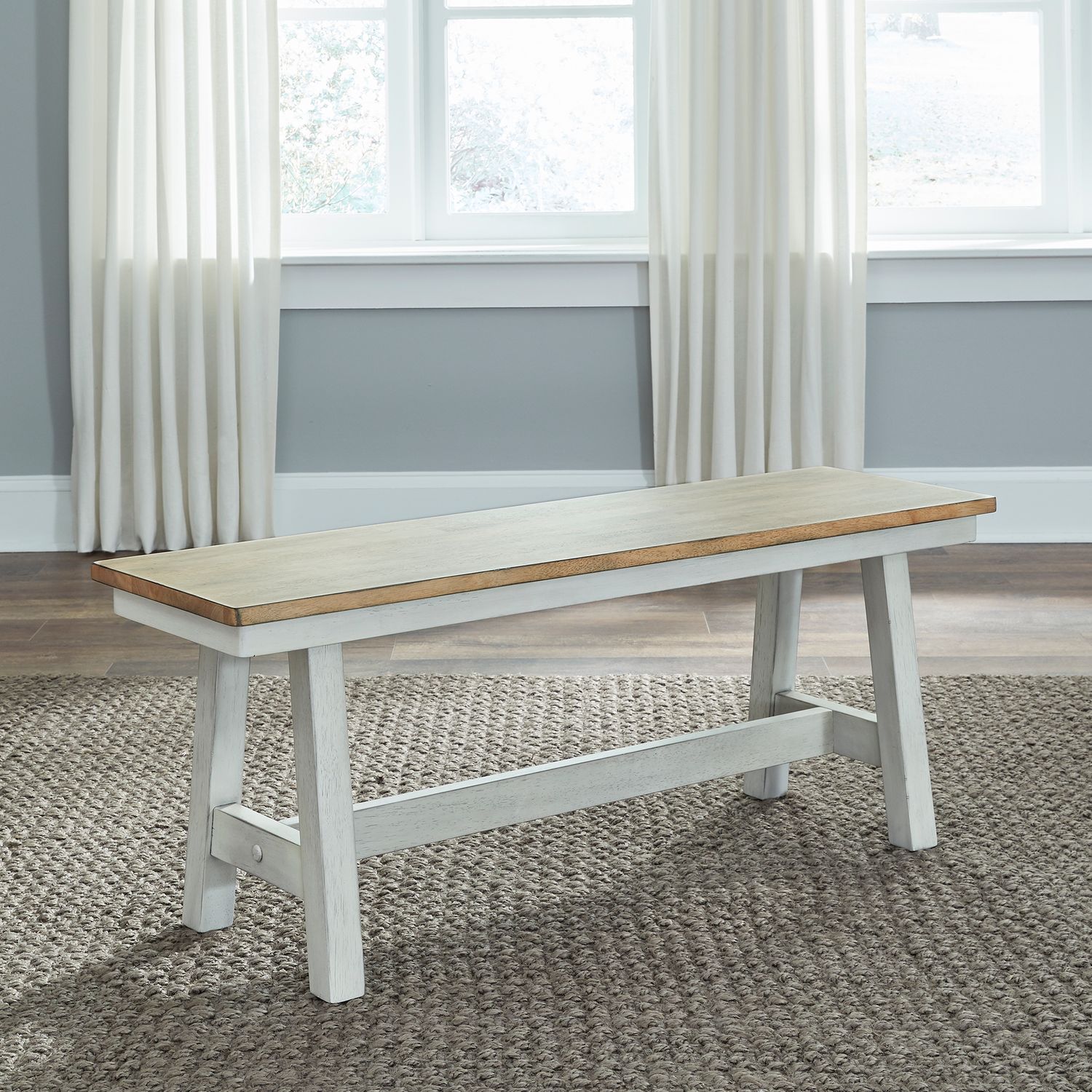 Lindsey Farm Wood Backless Bench