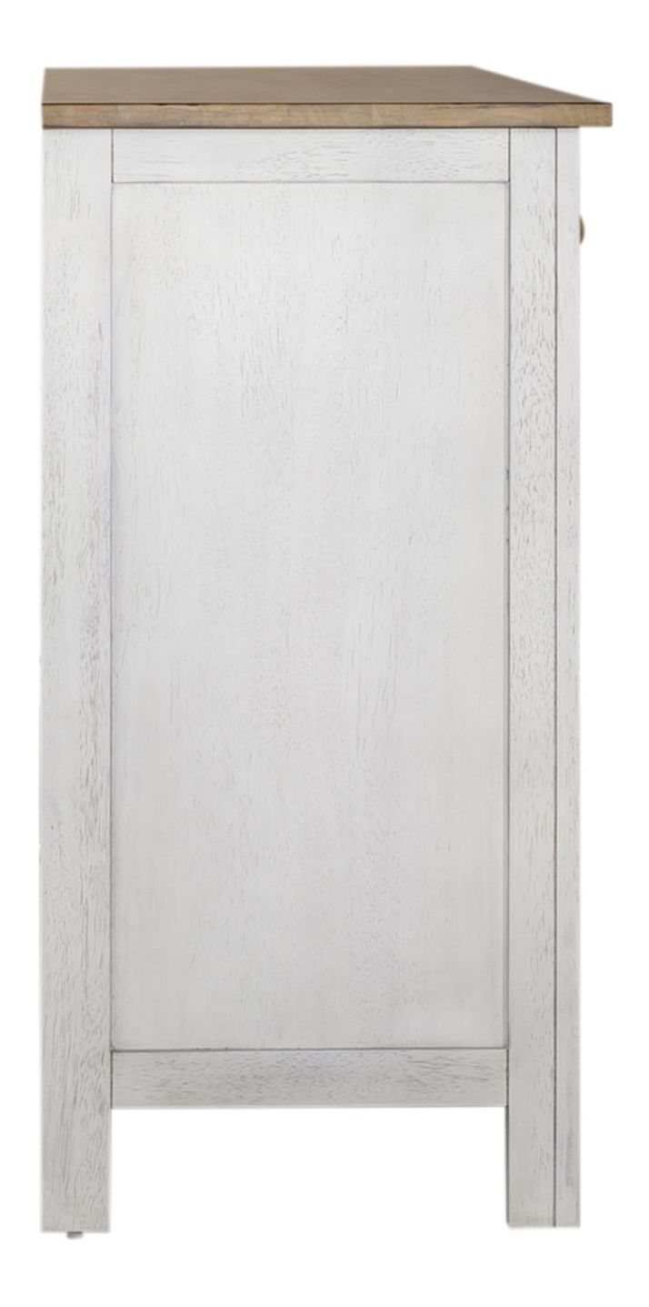 Lindsey Farm Extendable Kitchen Island Set | Weathered White