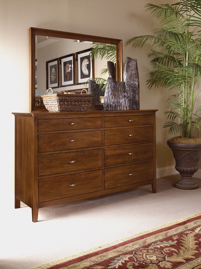 Cherry Park 8-Drawer Double Dresser