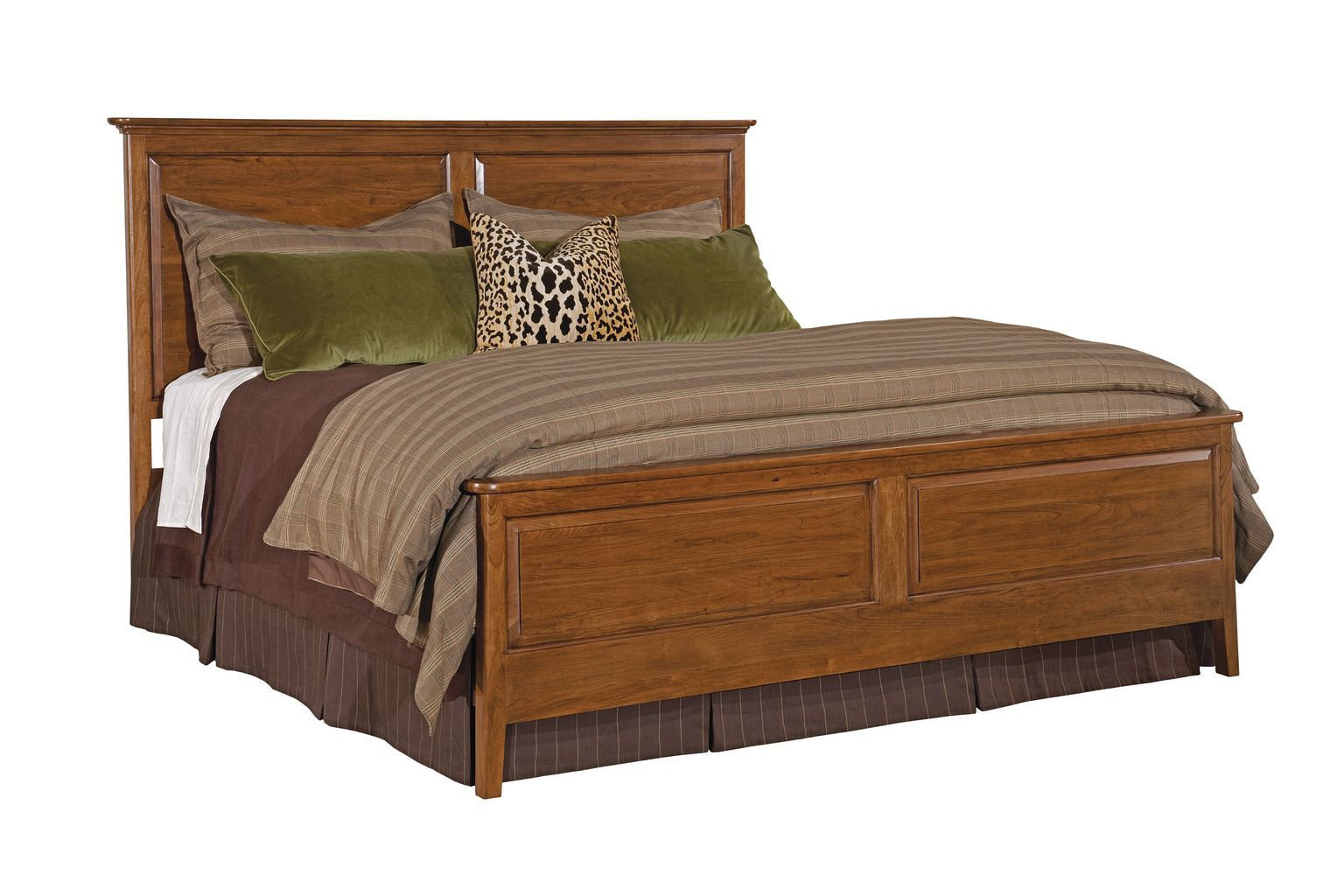 Cherry Park Wood Panel Bed