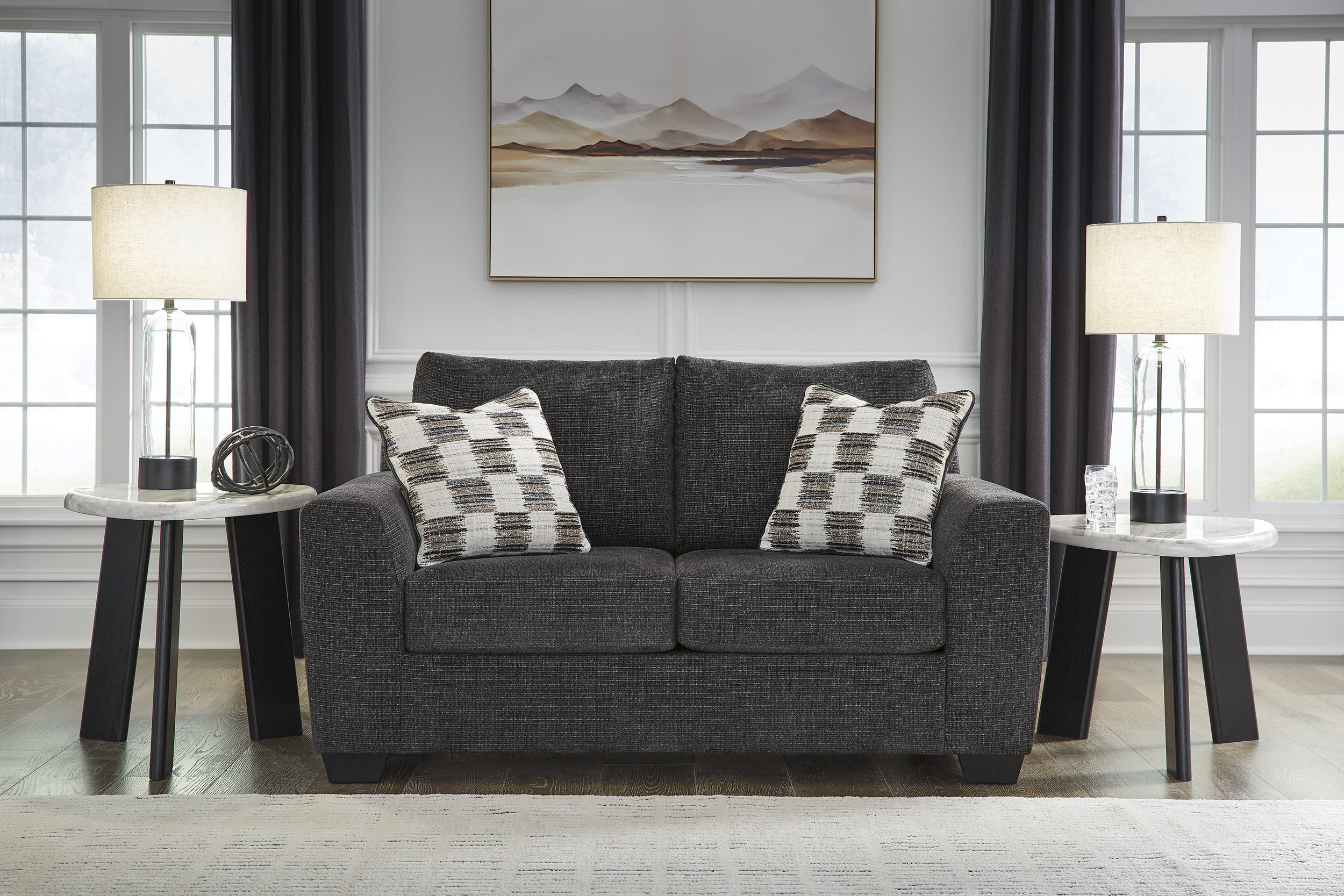 Loreo Polyester Living Room Set