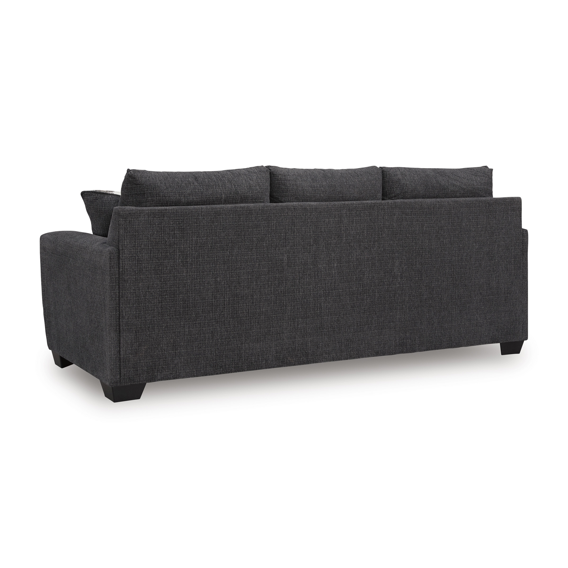 Loreo Modern Sofa | Ebony Fabric Contemporary Design