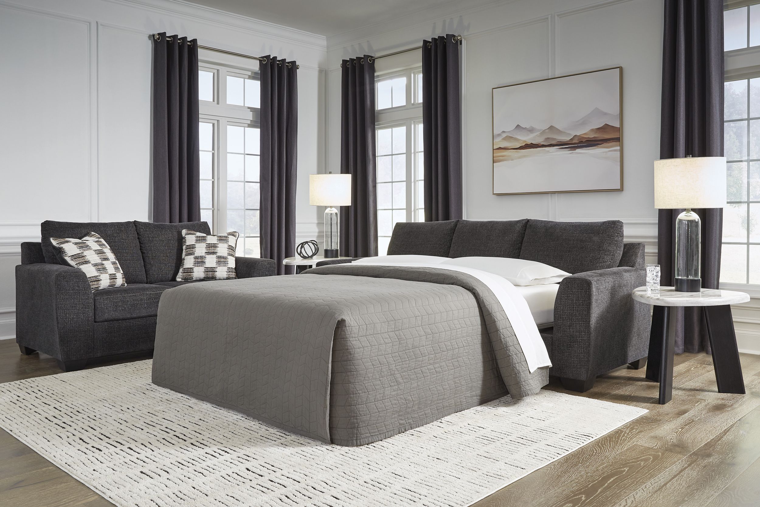 Loreo Polyester Living Room Set