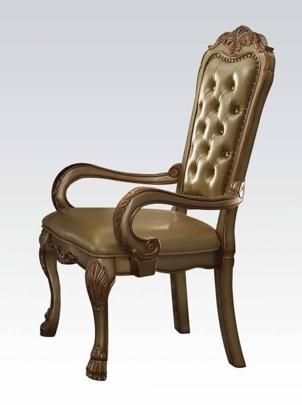 Dresden Wood/PU/Fabric Dining Set by ACME