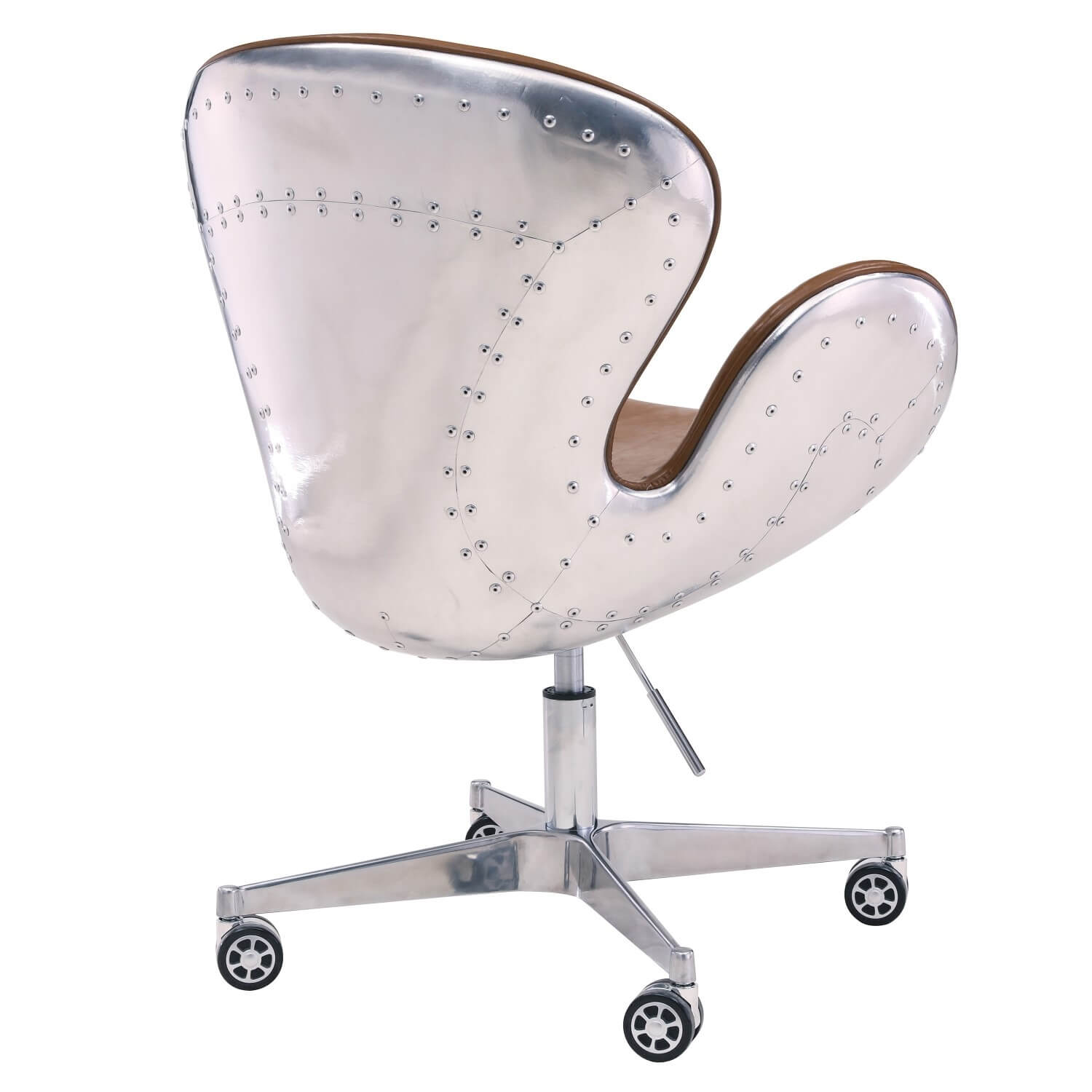 Duval PU Swivel Chair, Aluminium Frame