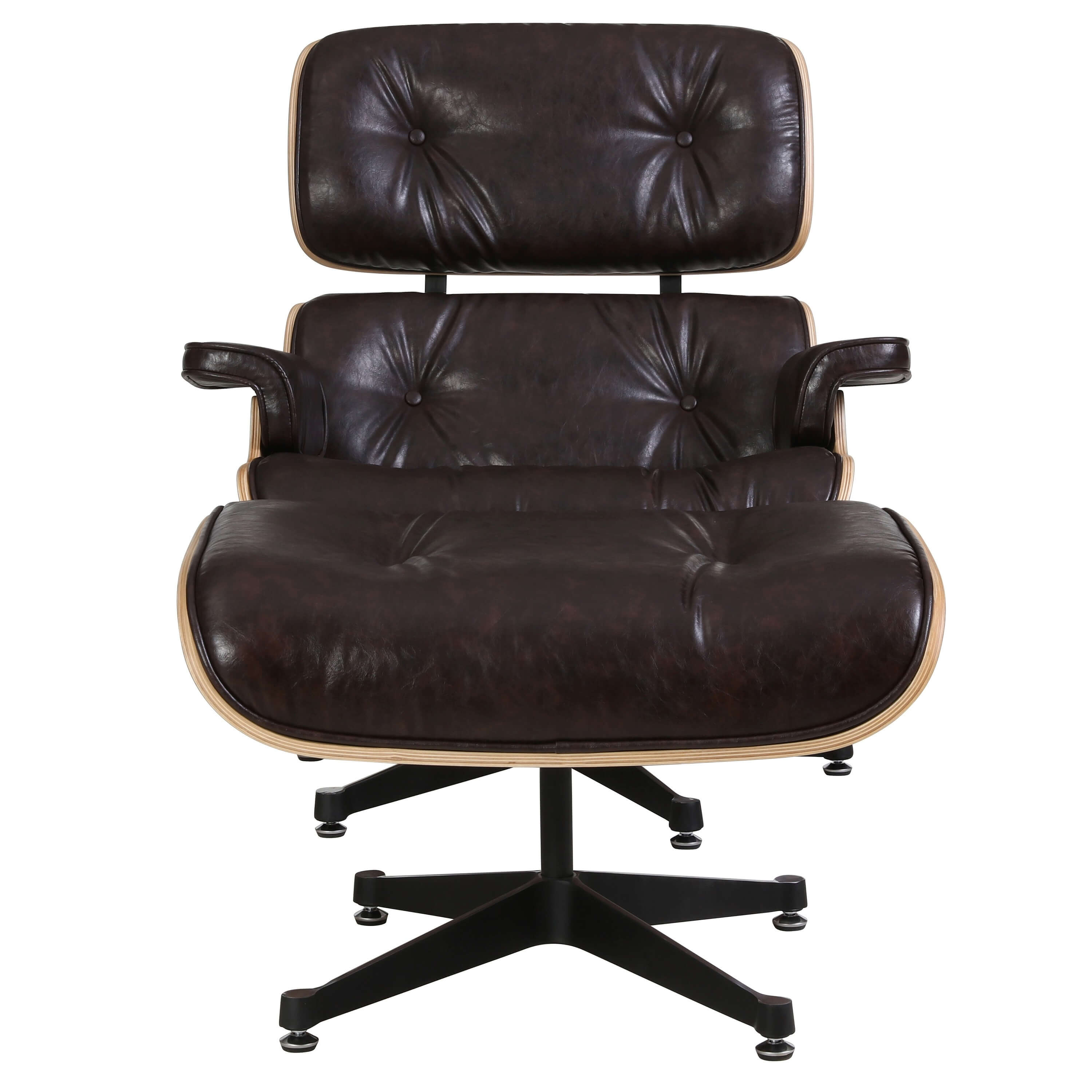 Grayson PU Lounge Chair w/Ottoman