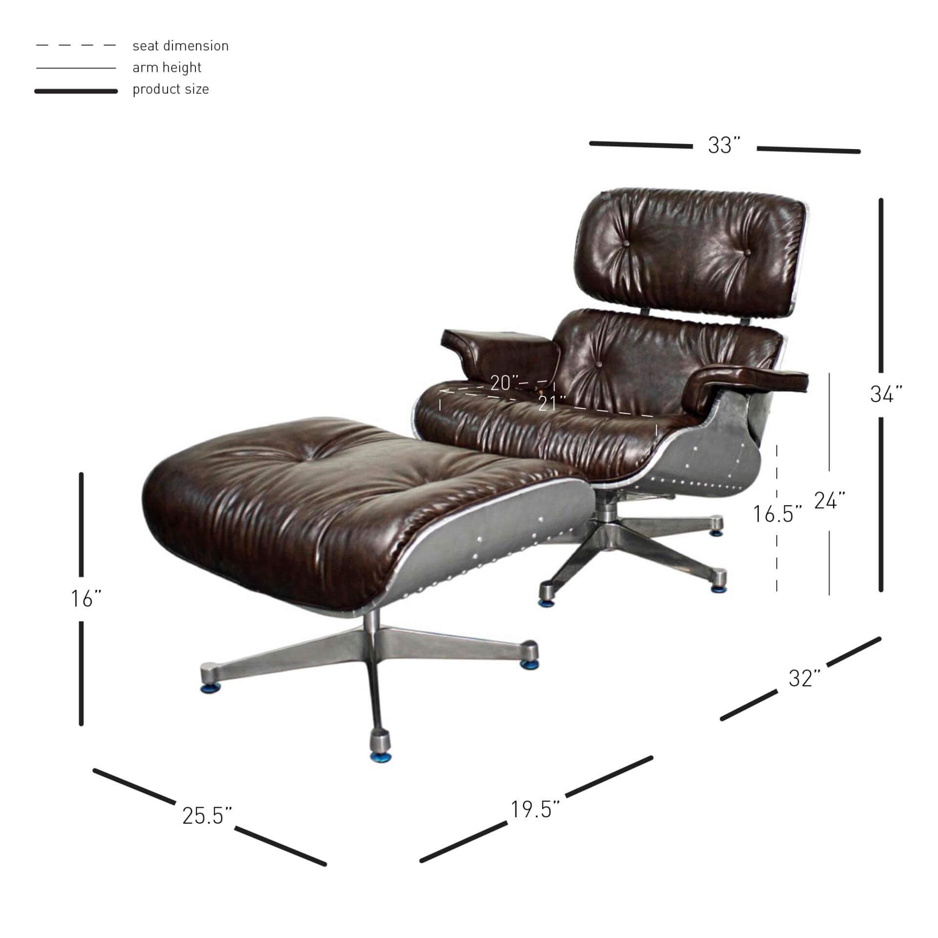 Grayson Lounge Chair w/Ottoman
