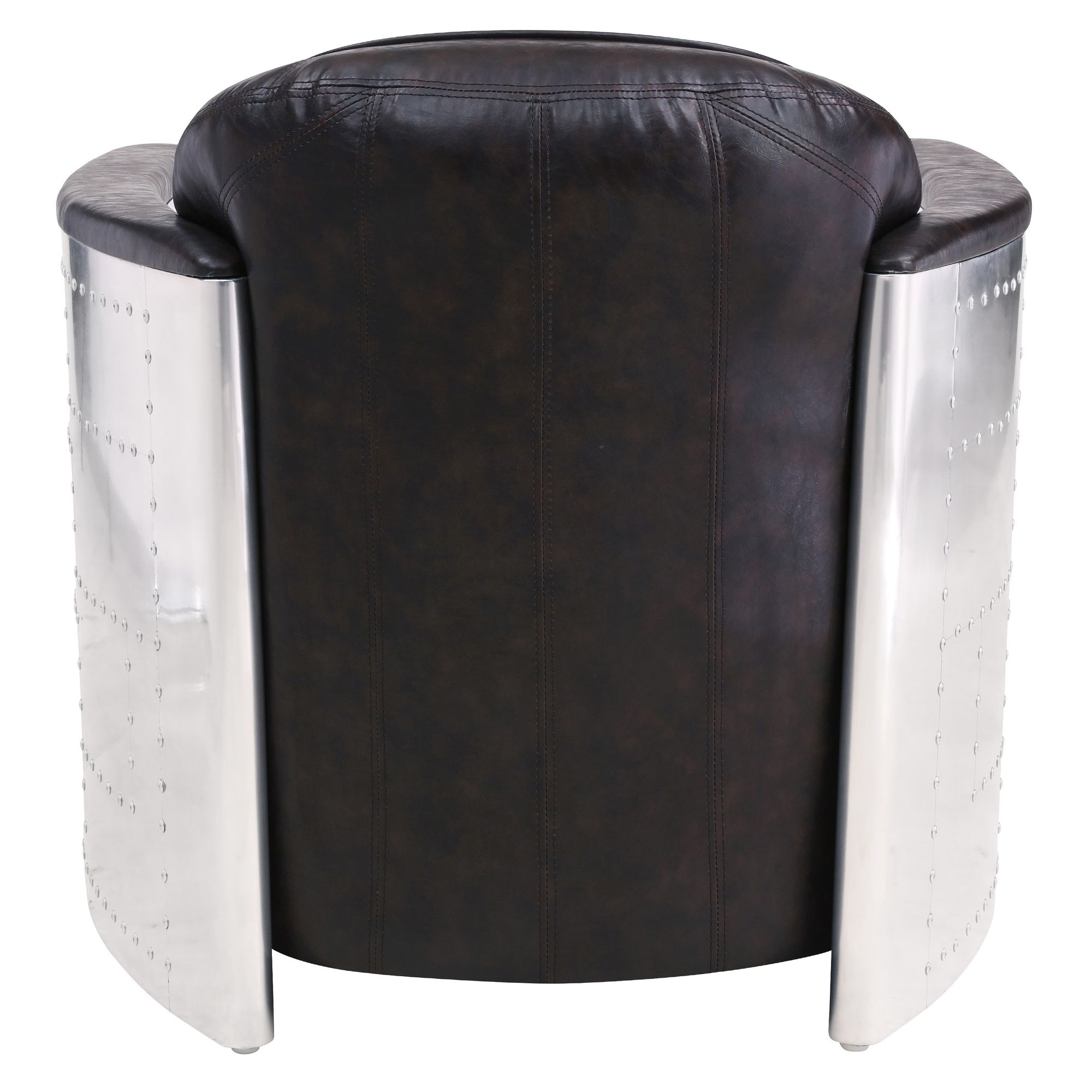 Easton PU Accent Chair, Aluminium Frame
