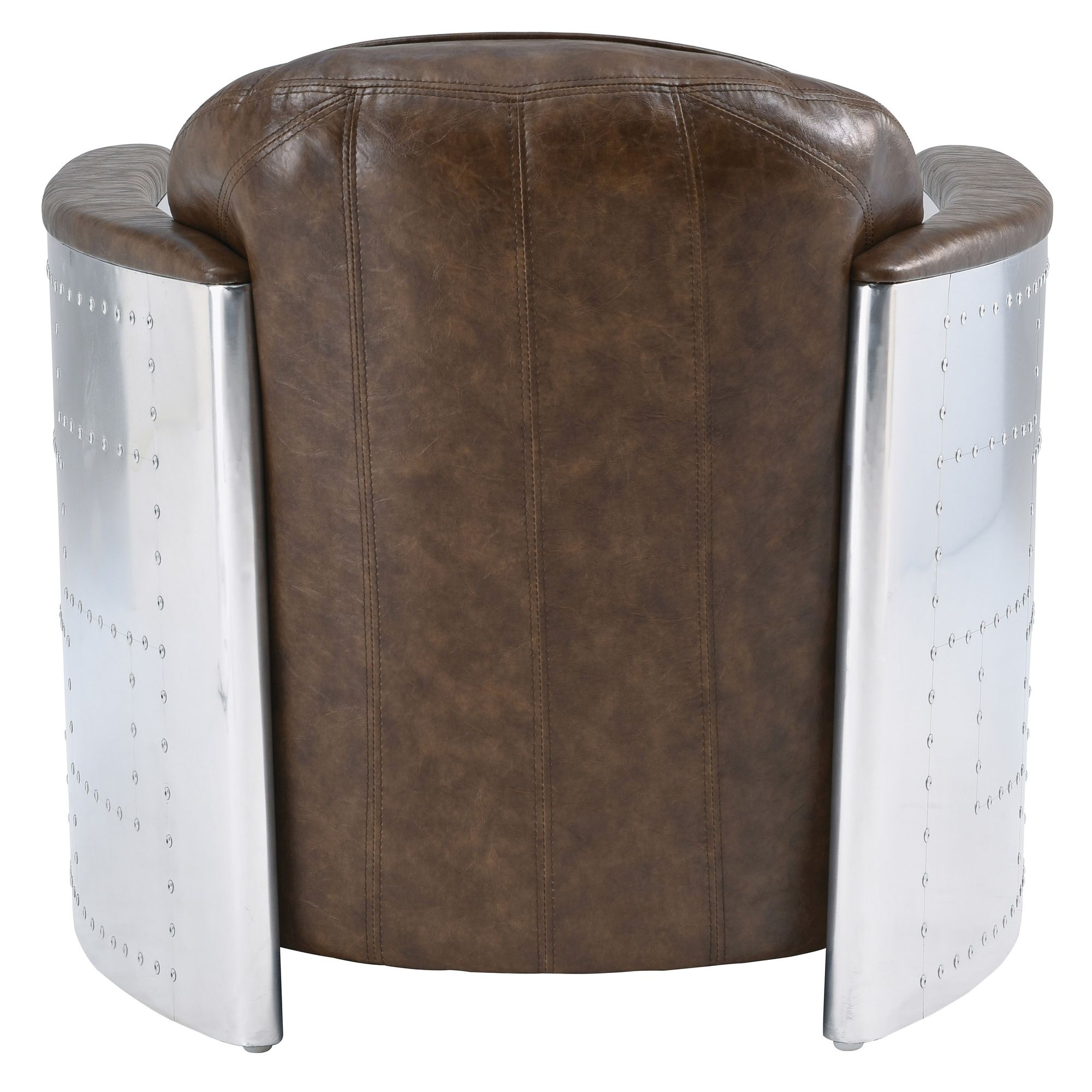 Easton PU Accent Chair, Aluminium Frame
