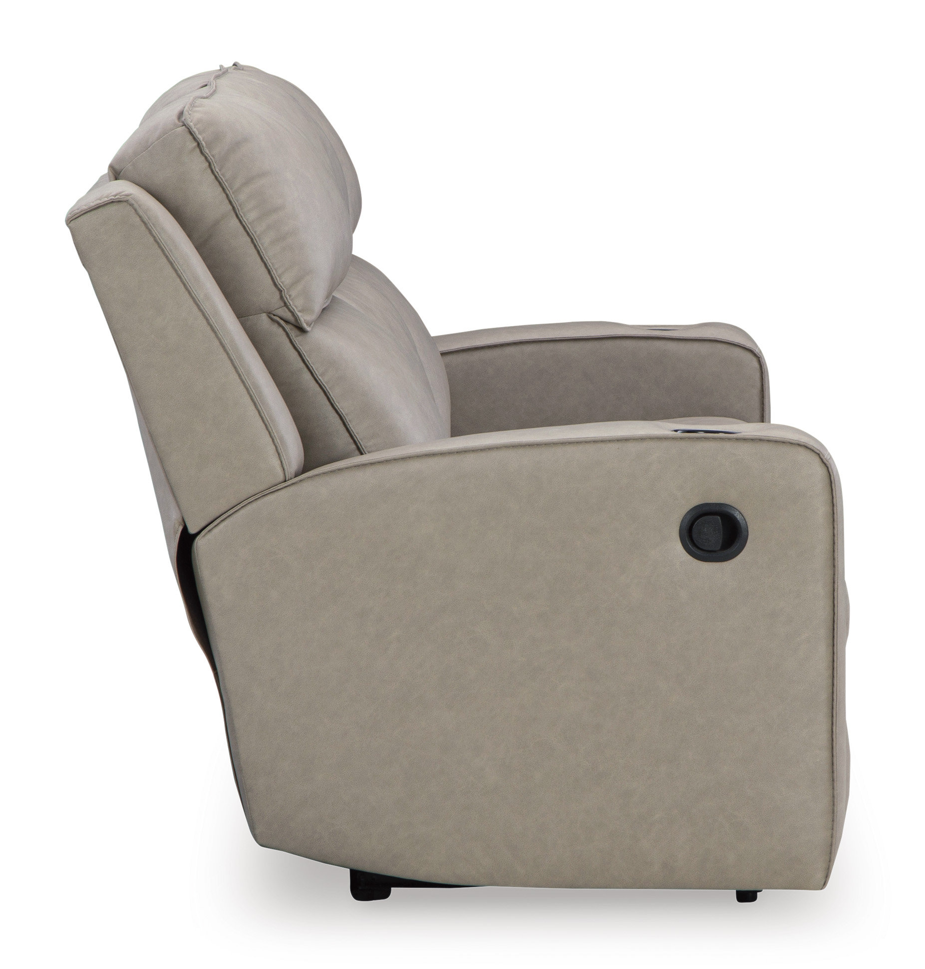 Lavenhorne Faux Leather Reclining Sofa w/Drop Down Table