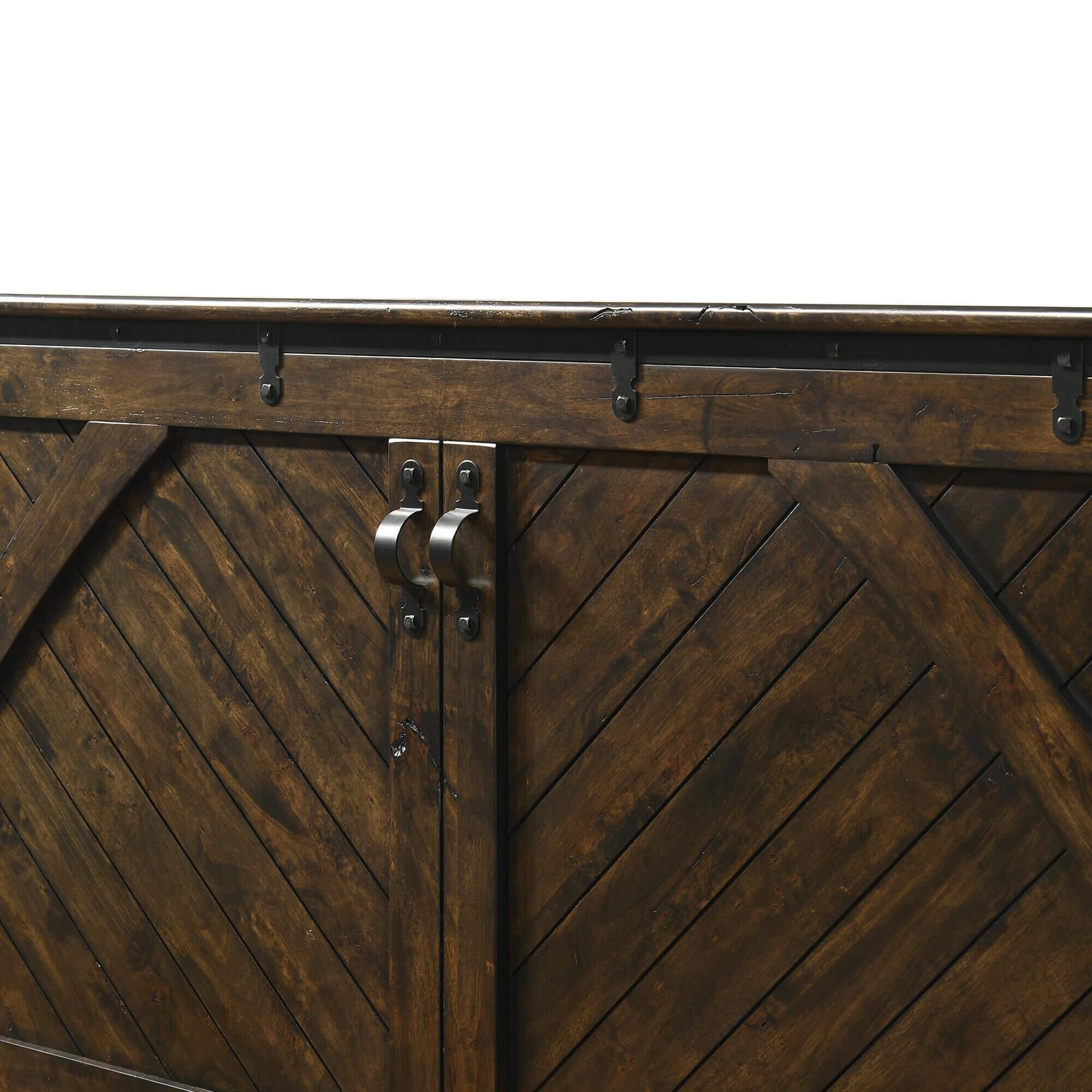 Ranchero Wood Murphy Cabinet Bed w/Mattress