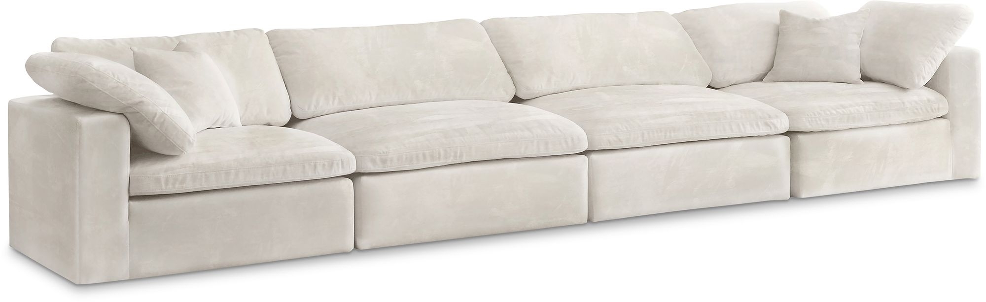 Cozy 158" Velvet Comfort Modular Sofa